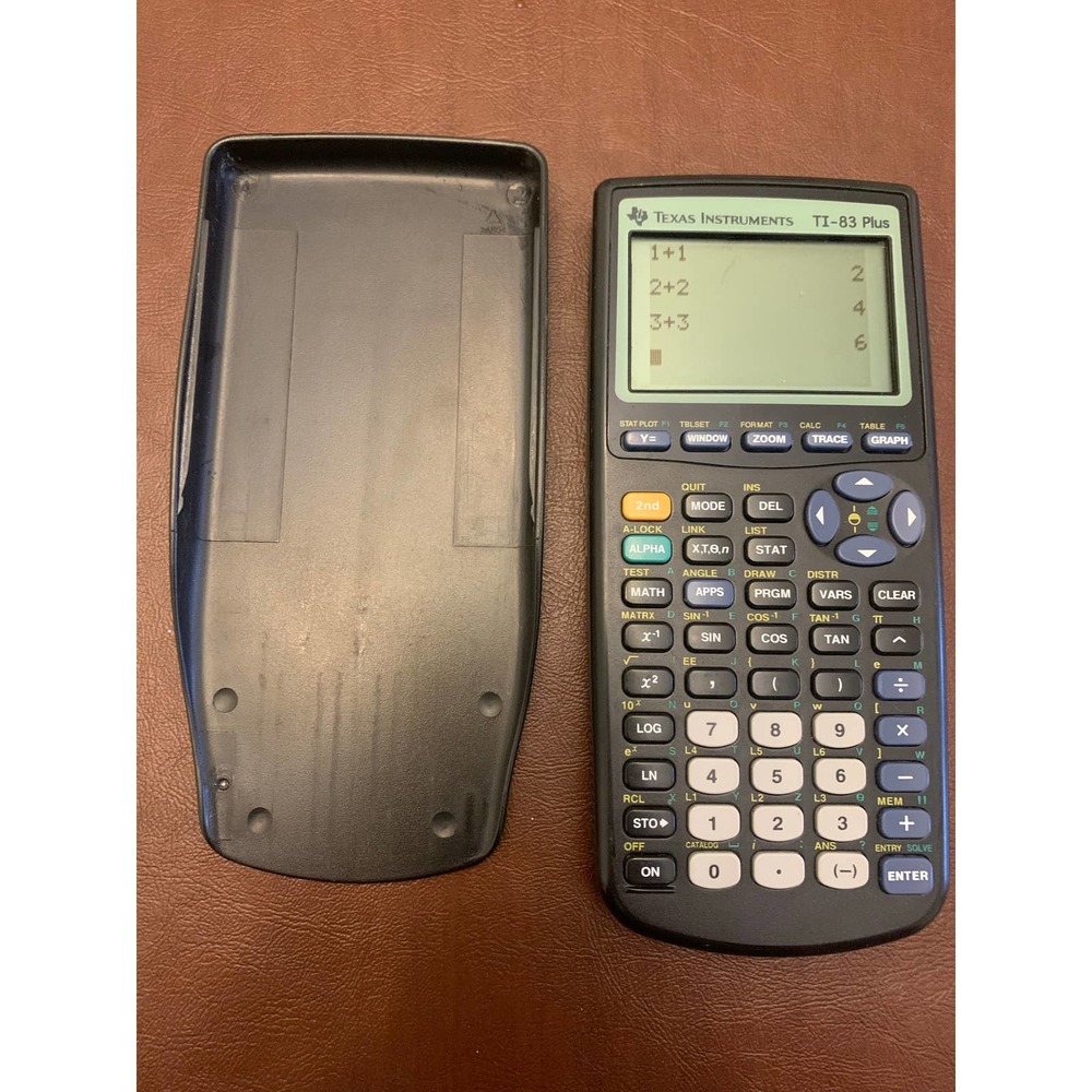 PRICED TO SELL x NEW Batteries x TESTED x WITH COVER x TI - 83 Calculator
